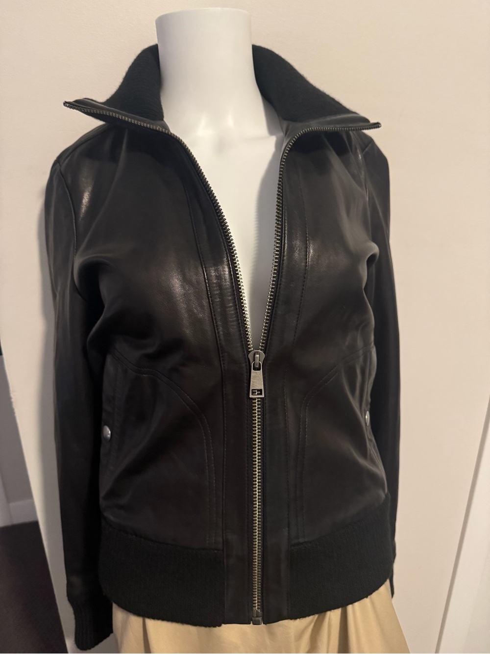 Vanessa Bruno Leather Aviator Jacket - MINT!